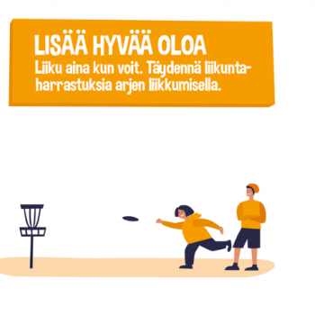 Lisää hyvää oloa teksti ja kuvia eri tavoista liikkua