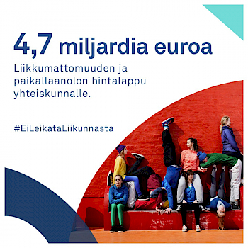4,7 miljardia euroa #EiLeikataLiikunnasta